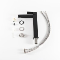 Смеситель для раковины Gid Cascada Anchel SS979BMD, черный матовый
