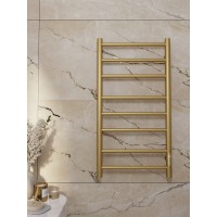 Полотенцесушитель электрический Apextermo Stella ST00184GL, ширина 40 см, высота 80 см, диммер справа, цвет золото матовое