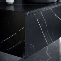 Тумба под раковину Sancos Stone 120, подвесная, Nero Marquina (черный мрамор), ST120NM