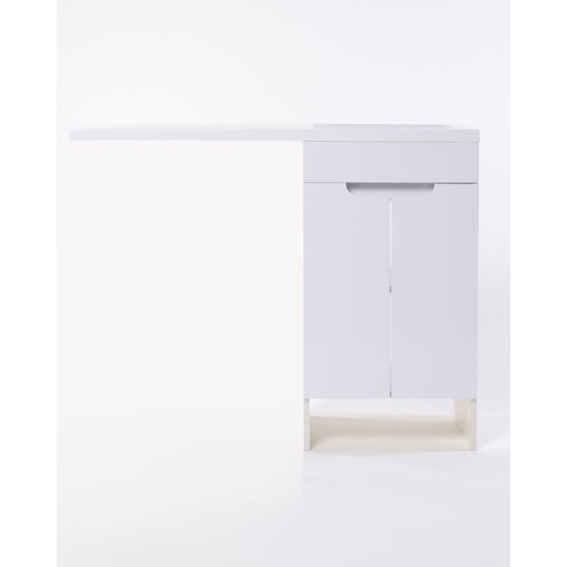 Тумба с раковиной Orange Optima под стиральную машину, правая, белый, Smart Pack, STD-110TUW+RAR
