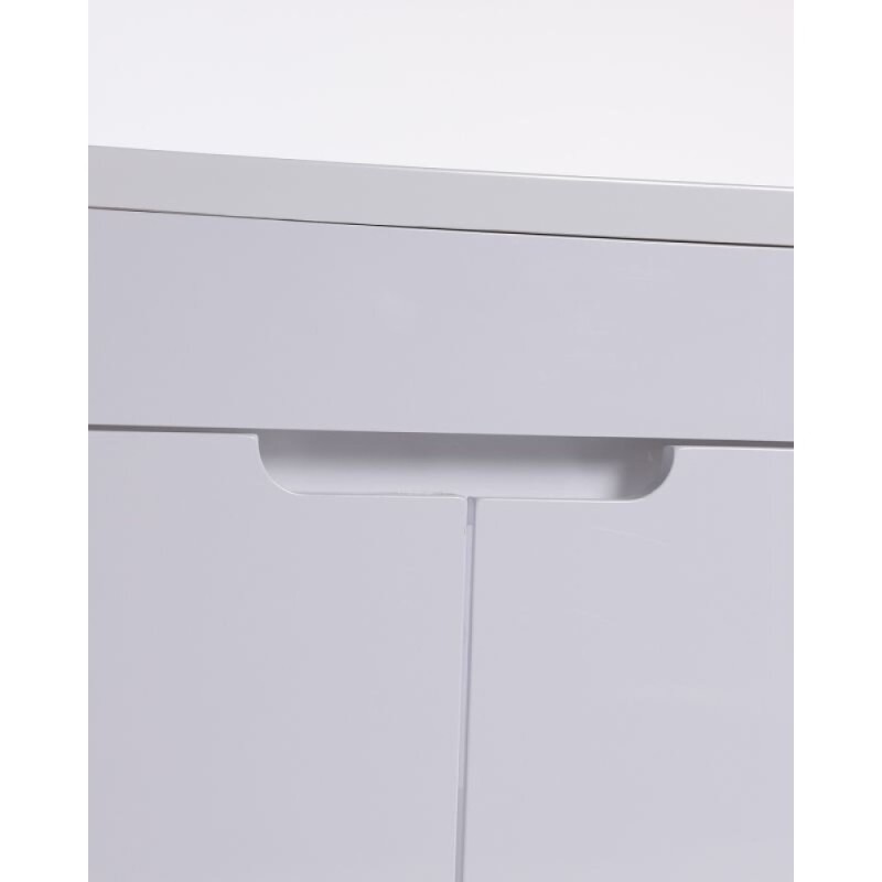 Тумба с раковиной под стиральную машину Orange Optima, левая, белый, Smart Pack, STD-120TUW+RAL