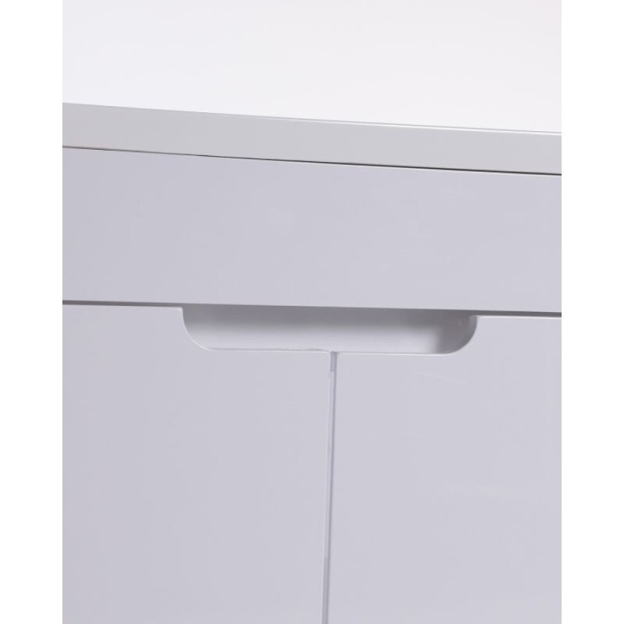 Тумба с раковиной под стиральную машину Orange Optima, левая, белый, Smart Pack, STD-120TUW+RAL