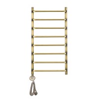 Полотенцесушитель электрический, Domoterm Стефано П8 40 x 80 E, хром, L/R, с терморегулятором