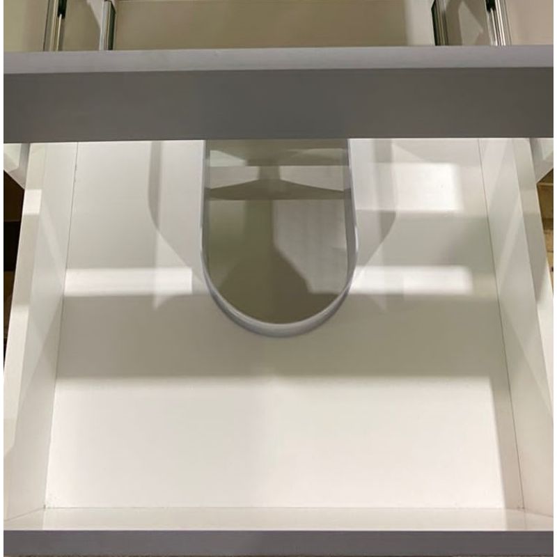 Тумба под раковину Stella Polar Корделия 60 SP-00001043 Серая Белая