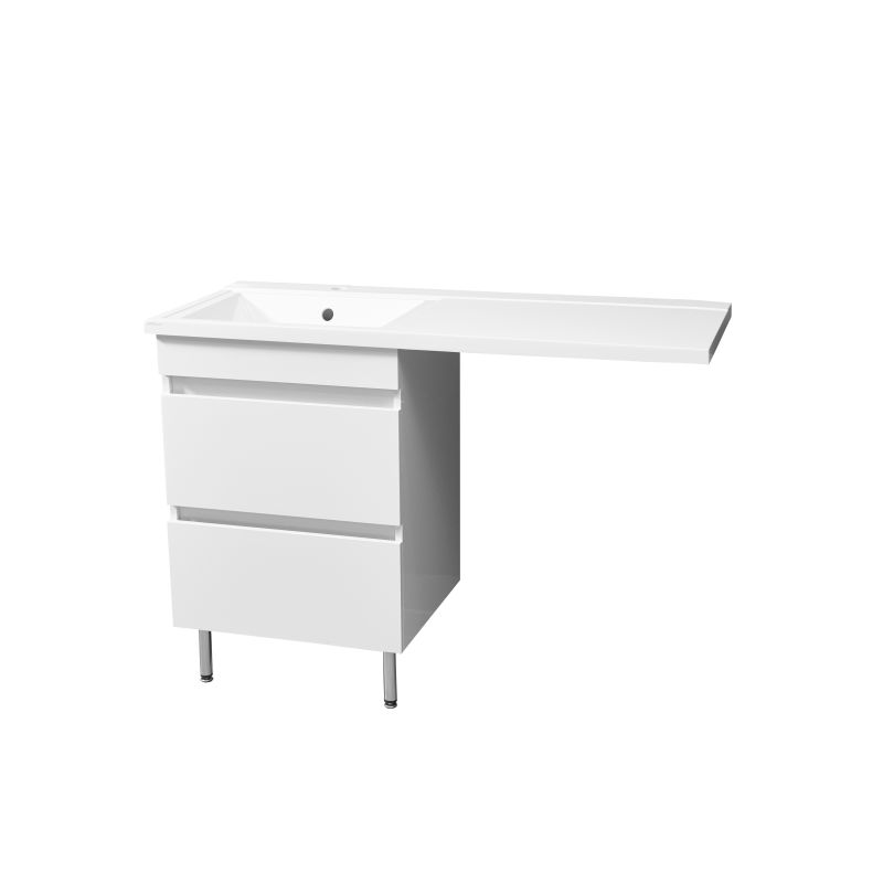 Раковина Stella Polar Мадлен 120 L SP-00000026 на стиральную машину Белая