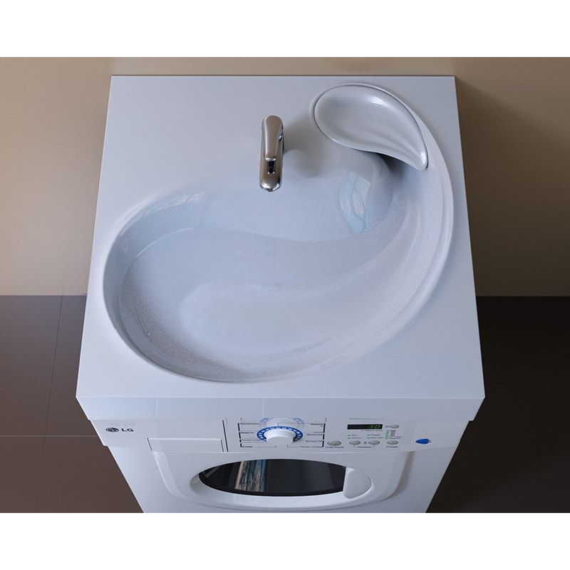 Раковина Stella Polar Бьянка 60 SP-00000797 на стиральную машину Белая