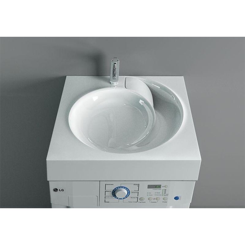 Раковина Stella Polar Киото 60 SP-00000796 на стиральную машину Белая