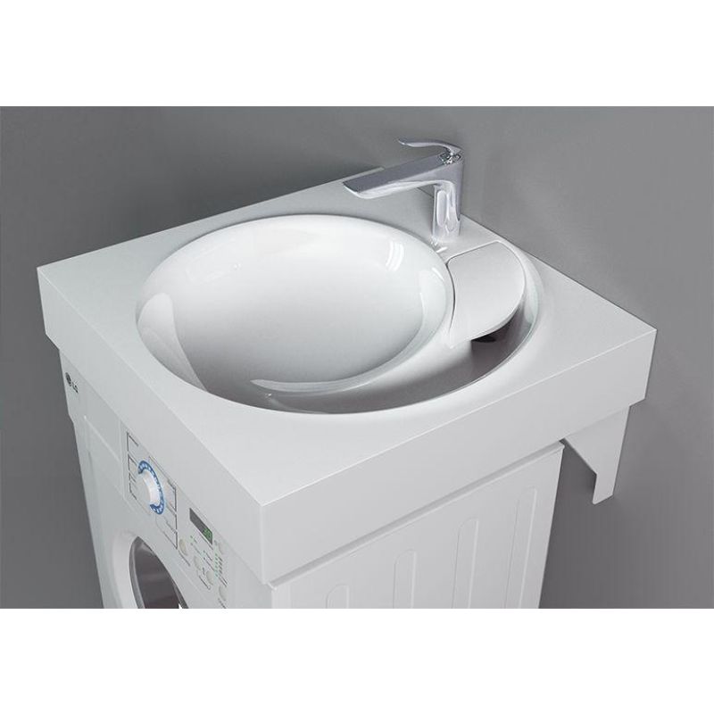 Раковина Stella Polar Киото 60 SP-00000796 на стиральную машину Белая