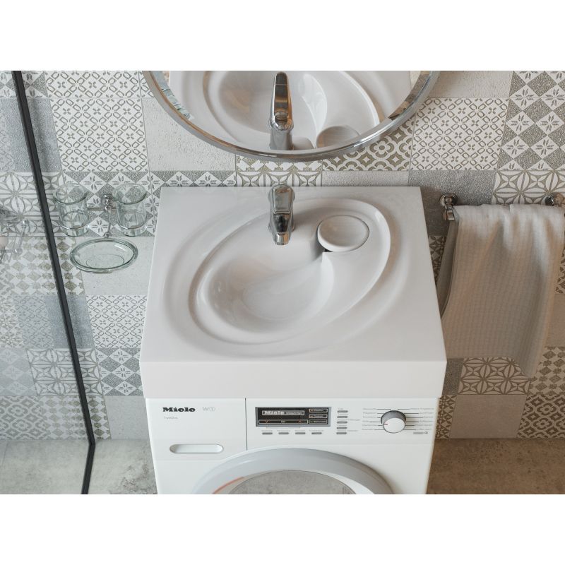 Раковина Stella Polar Пальмира 60 SP-00000798 на стиральную машину Белая