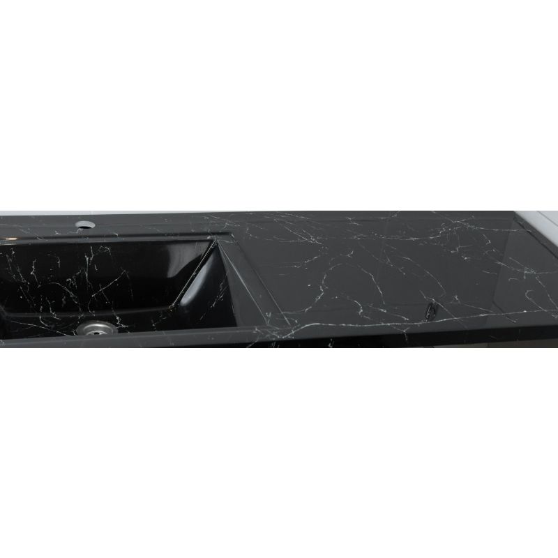 Раковина Stella Polar Мадлен 120 L SP-00001196 на стиральную машину Черный мрамор