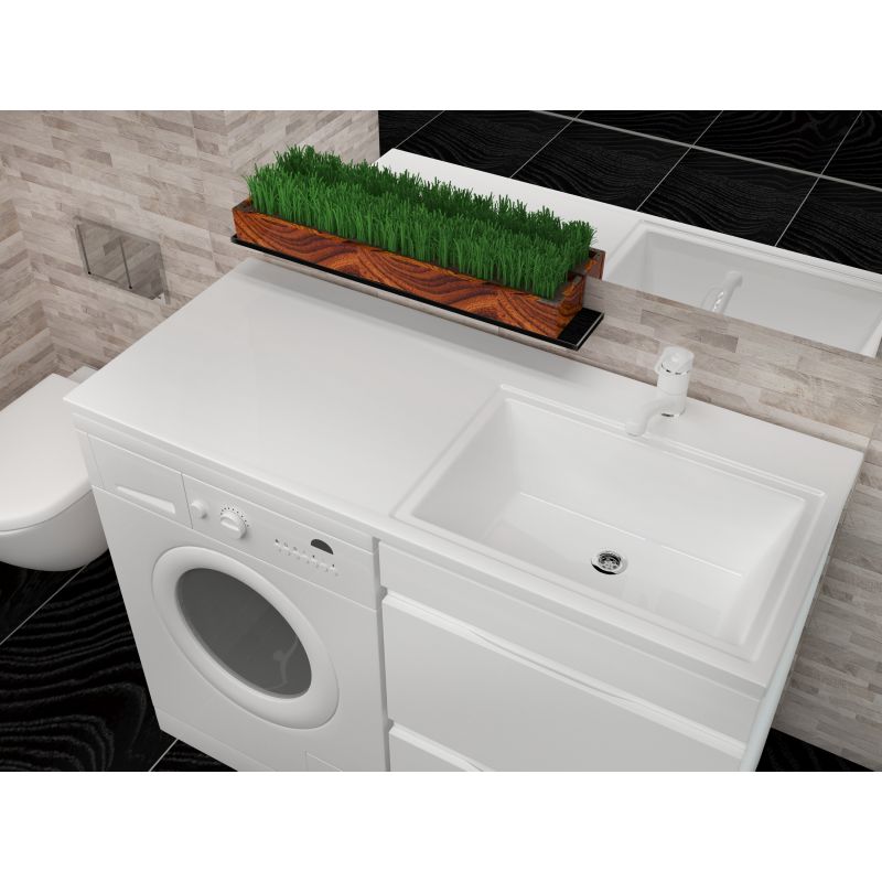 Раковина Stella Polar Мадлен 110 R SP-00000838 на стиральную машину Белая