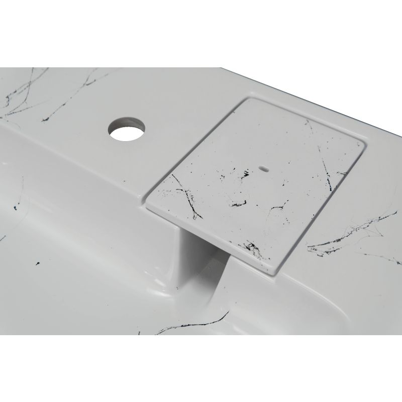 Раковина Stella Polar Солярис 60 см SP-00001405 белый мрамор