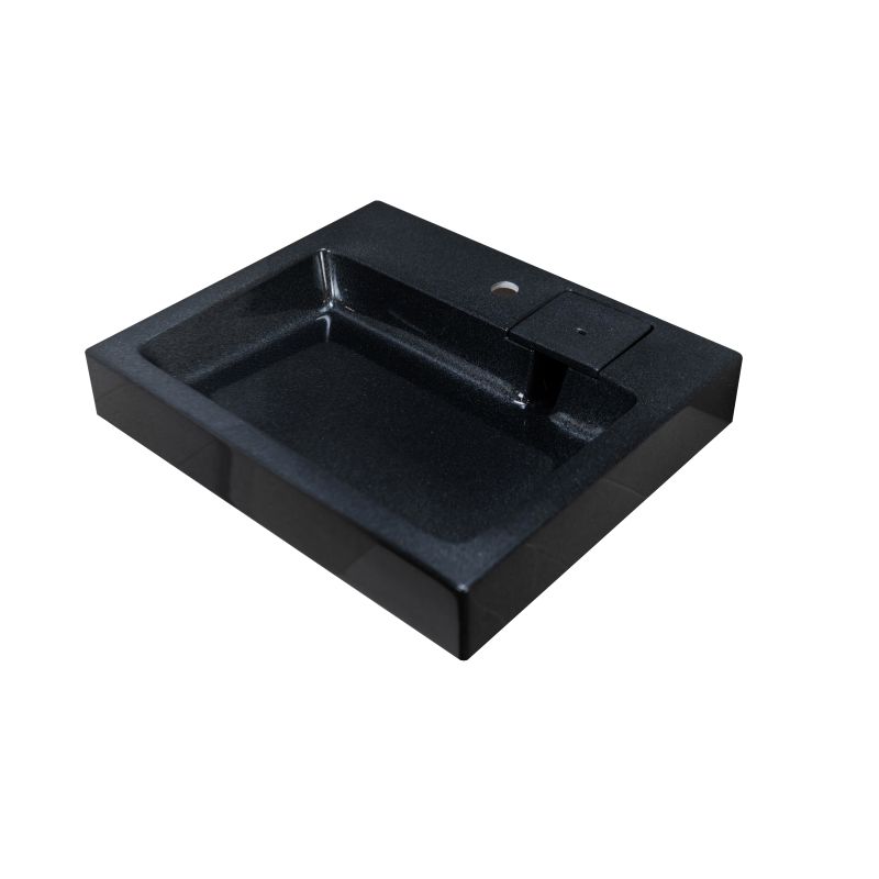 Раковина Stella Polar Солярис 60 см SP-00001341 черный металлик