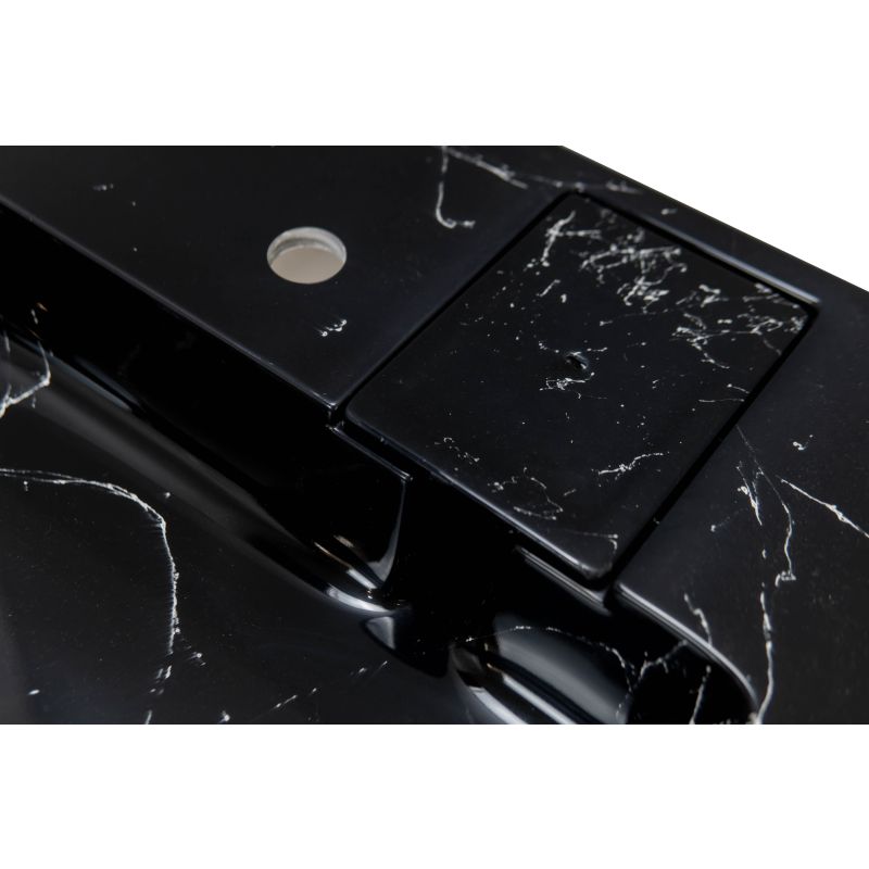 Раковина Stella Polar Солярис 60 см SP-00001404 черный мрамор