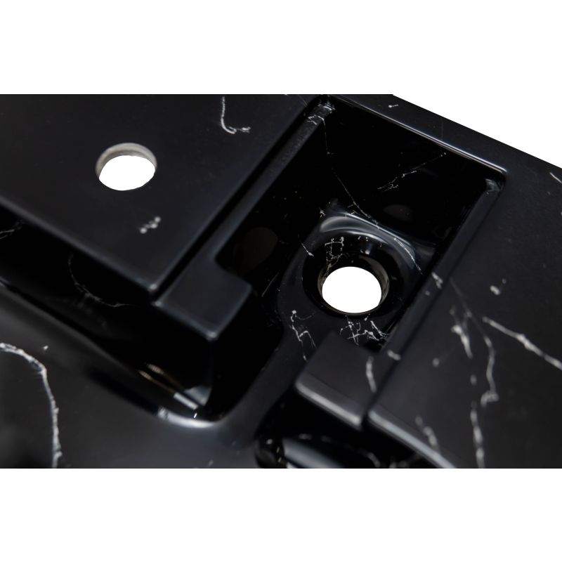 Раковина Stella Polar Солярис 60 см SP-00001404 черный мрамор