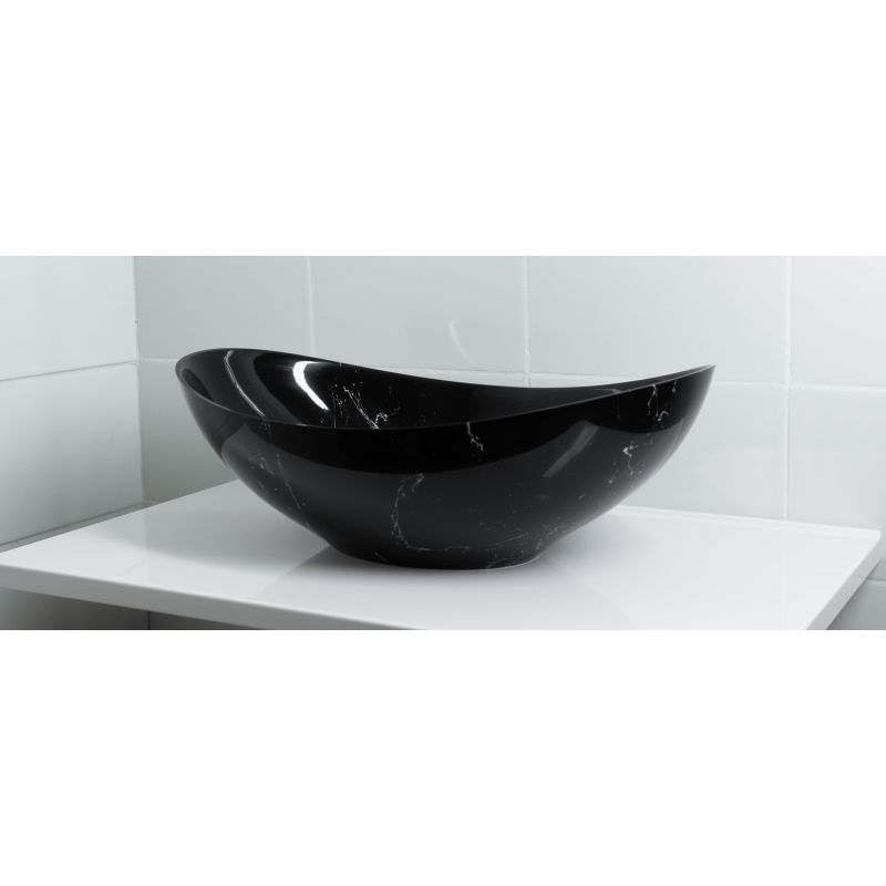 Раковина-чаша Stella Polar Орион 58 SP-00001055 Черный мрамор