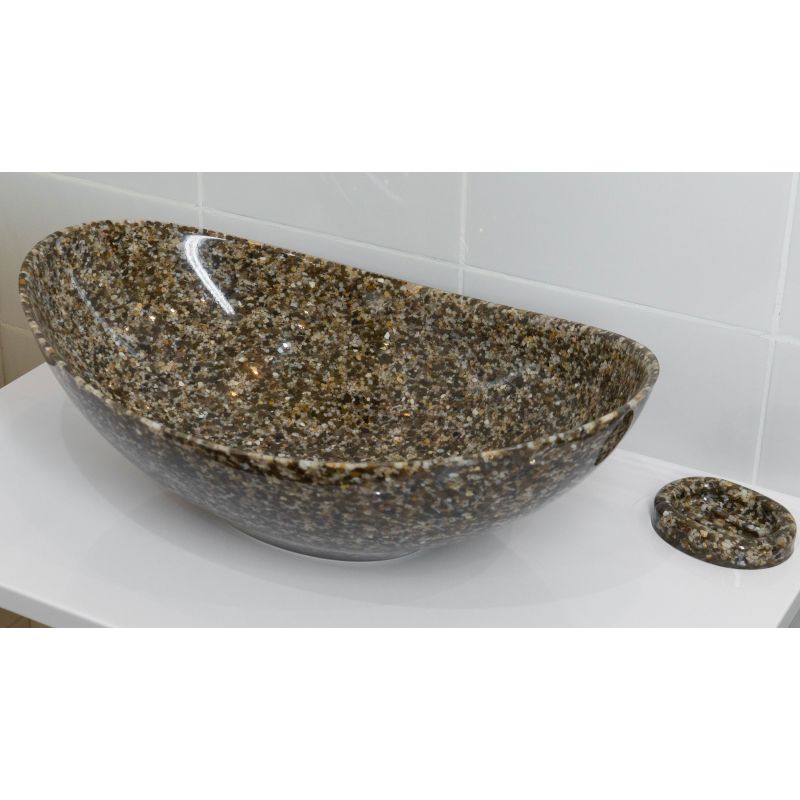 Раковина-чаша Stella Polar Орион 58 SP-00001134 Коричневый камень