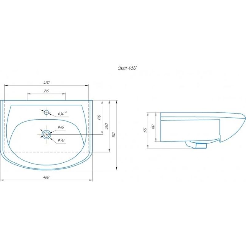Раковина Stella Polar Rosa Уют 45 SD-00000088