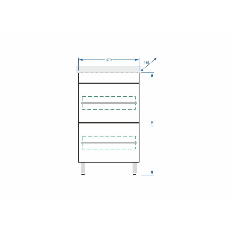 Тумба под раковину Stella Polar Ванесса 50 SP-00000217 Белая
