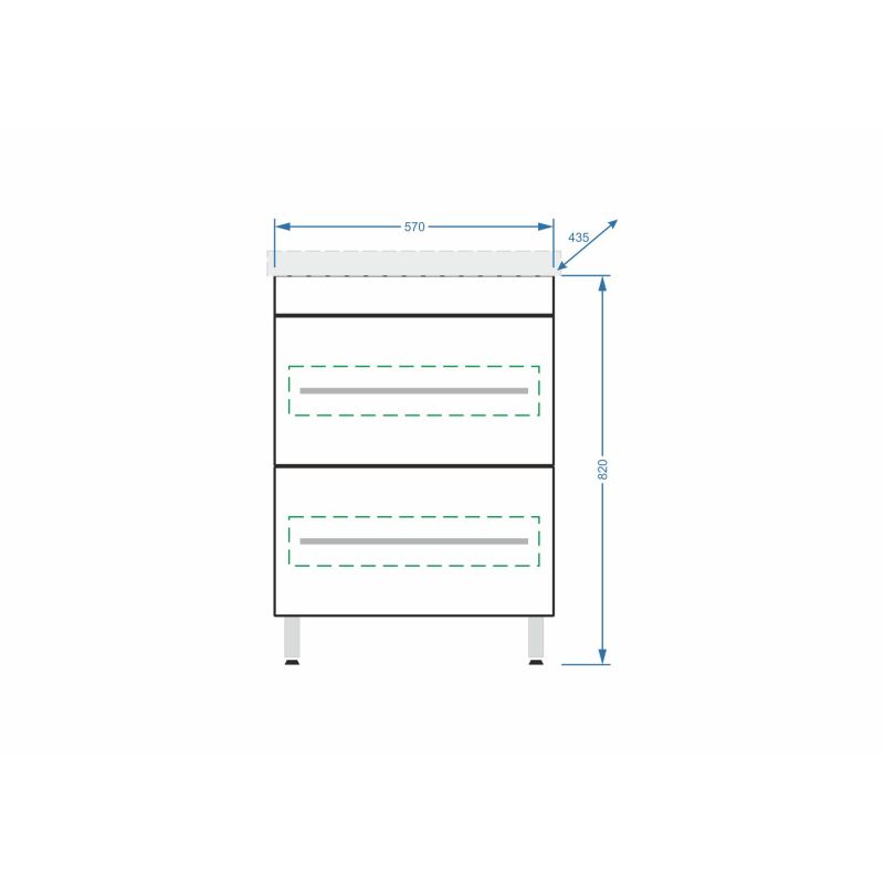 Тумба под раковину Stella Polar Ванесса 60 SP-00000218 Белая