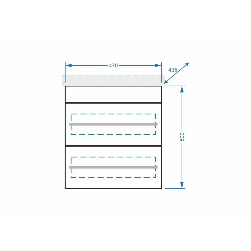 Тумба под раковину Stella Polar Ванесса 50 SP-00000236 подвесная Белая