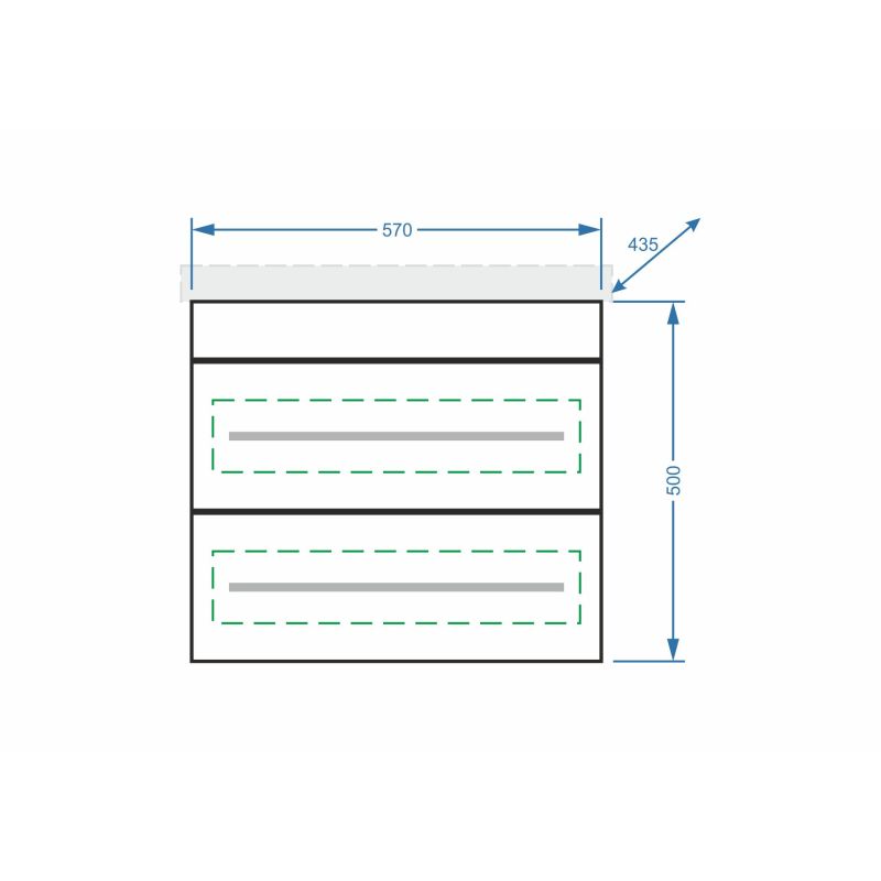 Тумба под раковину Stella Polar Ванесса 60 SP-00000235 подвесная Белая