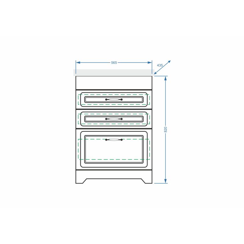 Тумба под раковину Stella Polar Кармела 60 SP-00000177 Ольха белая