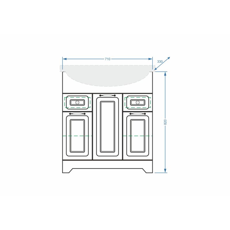 Тумба под раковину Stella Polar Кармела 75 SP-00000174 Ольха белая