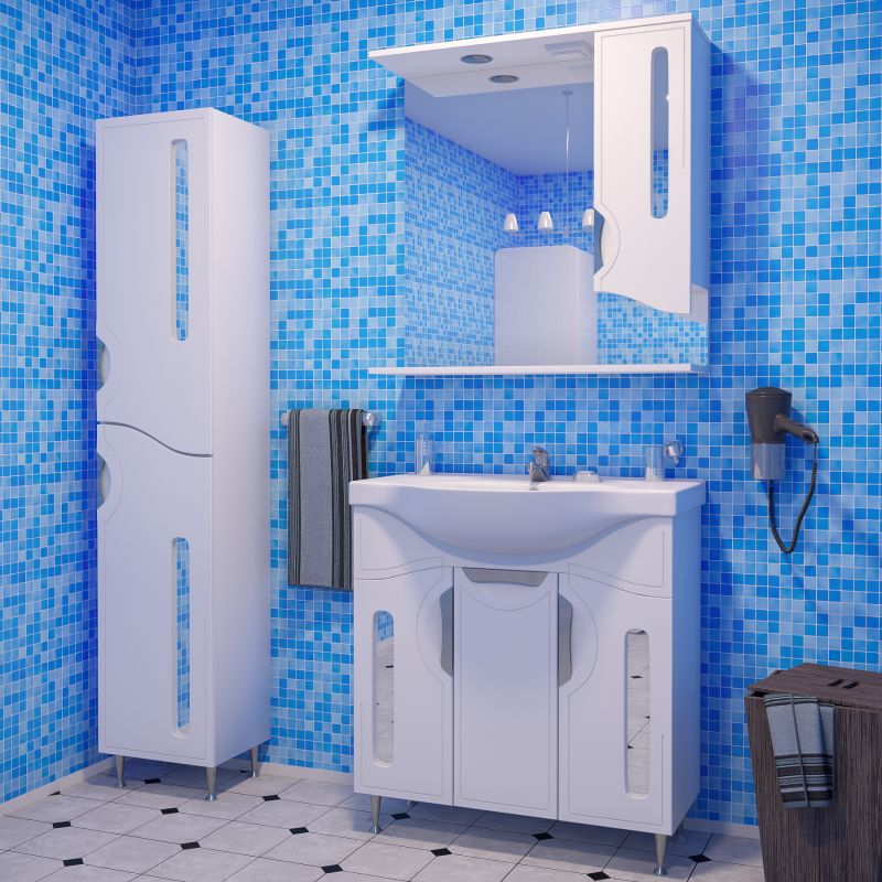 Тумба под раковину Stella Polar Сильва 80 SP-00000202 Белая