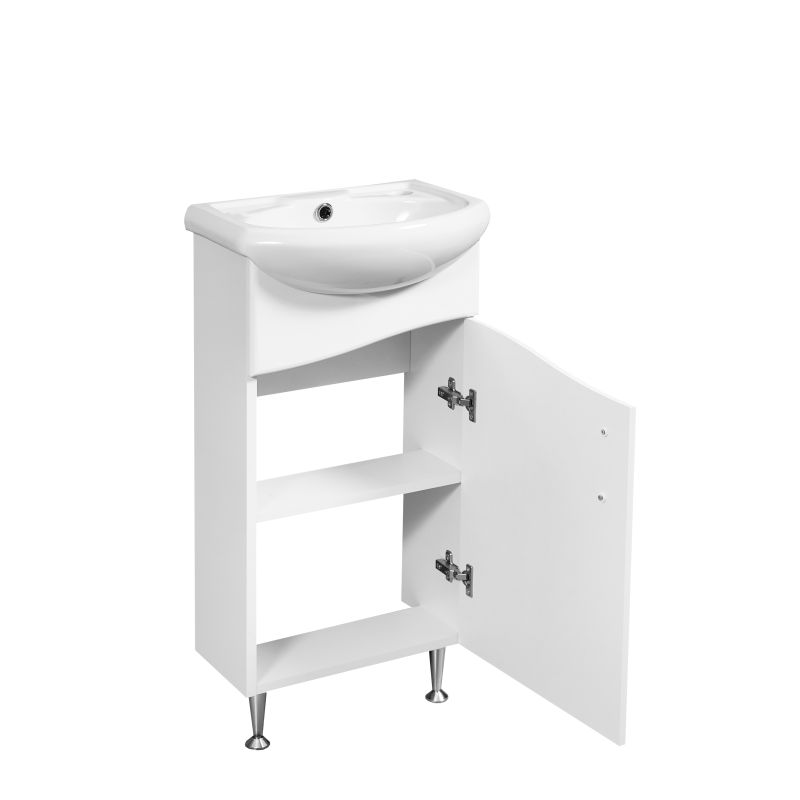 Тумба под раковину Stella Polar Волна 40 SP-00000230 Белая