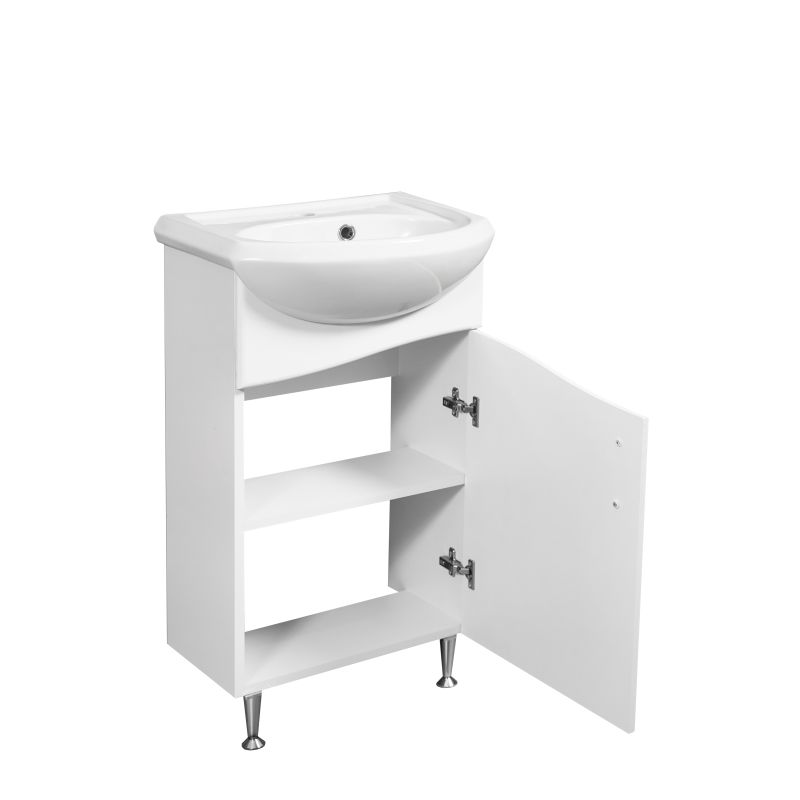 Тумба под раковину Stella Polar Волна 45 SP-00000231 Белая