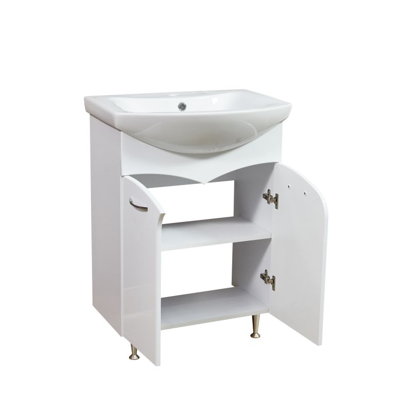 Тумба под раковину Stella Polar Волна 60 SP-00000052 Белая