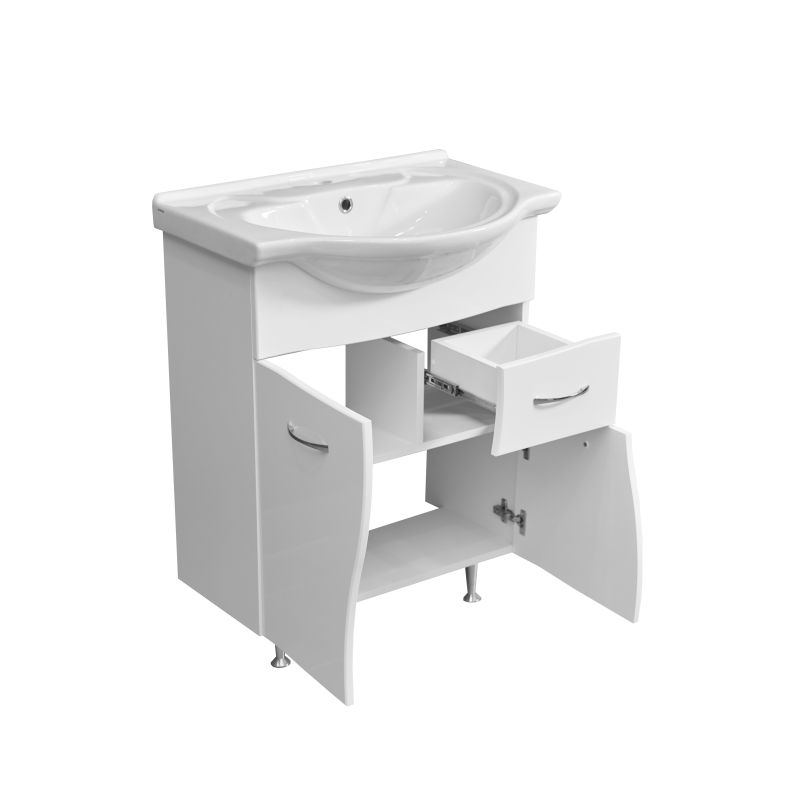 Тумба под раковину Stella Polar Волна 65 SP-00000056 Белая