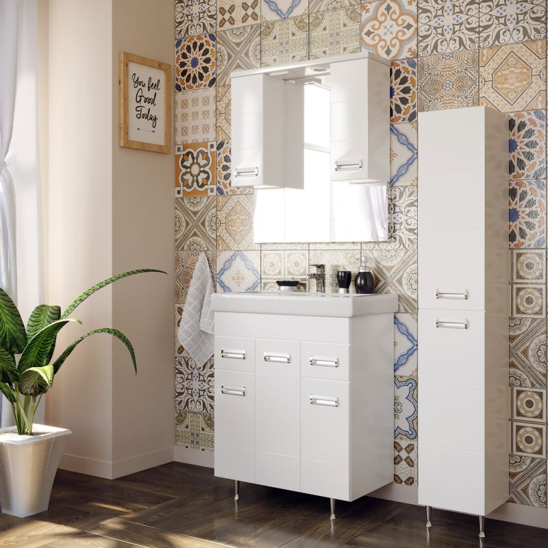 Тумба под раковину Stella Polar Фиора 80 SP-00000213 Белая