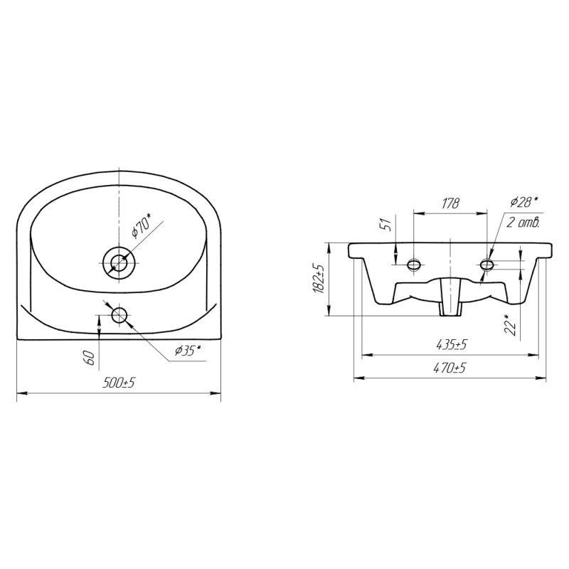 Тумба под раковину Stella Polar Концепт 50 SP-00000039 Белая