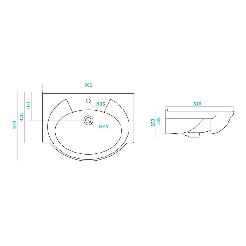 Тумба под раковину Stella Polar Кармела 75 SP-00000174 Ольха белая