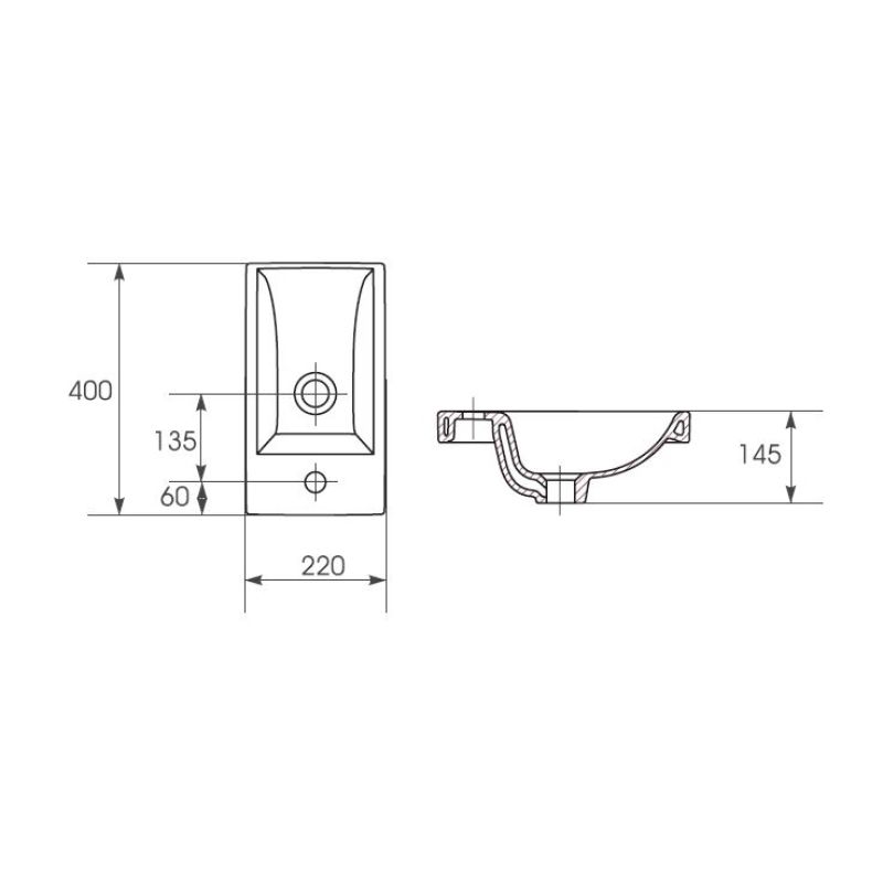 Тумба под раковину Stella Polar Норина 40 SP-00000234 подвесная Белая