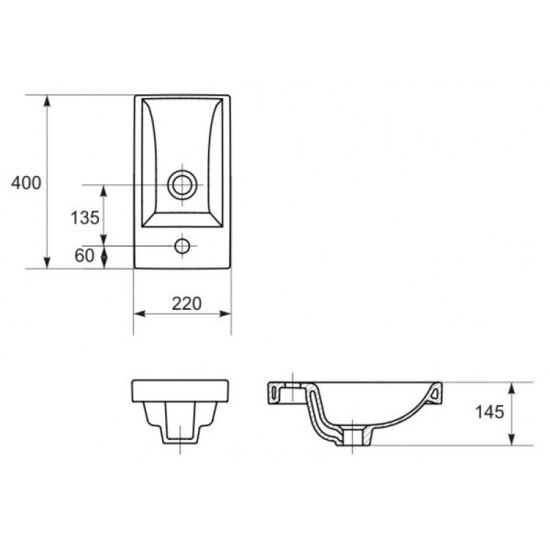 Тумба под раковину Stella Polar Концепт 40 SP-00000232 Белая