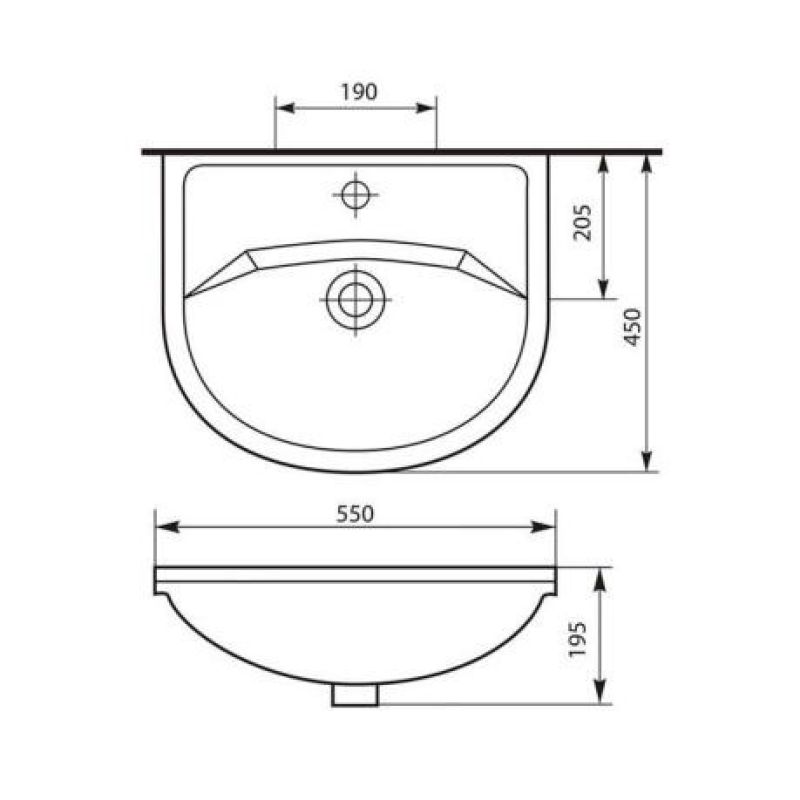 Тумба под раковину Stella Polar Концепт 55 Эко SP-00000047 Белая