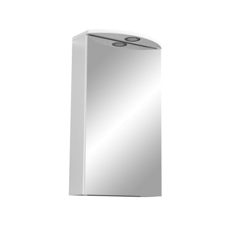 Зеркало со шкафом Stella Polar Концепт Альда 40/C SP-00000222 40 см с подсветкой, белый Зеркало со шкафом Stella Polar Концепт Альда 40/C SP-00000222 40 см с подсветкой, белый