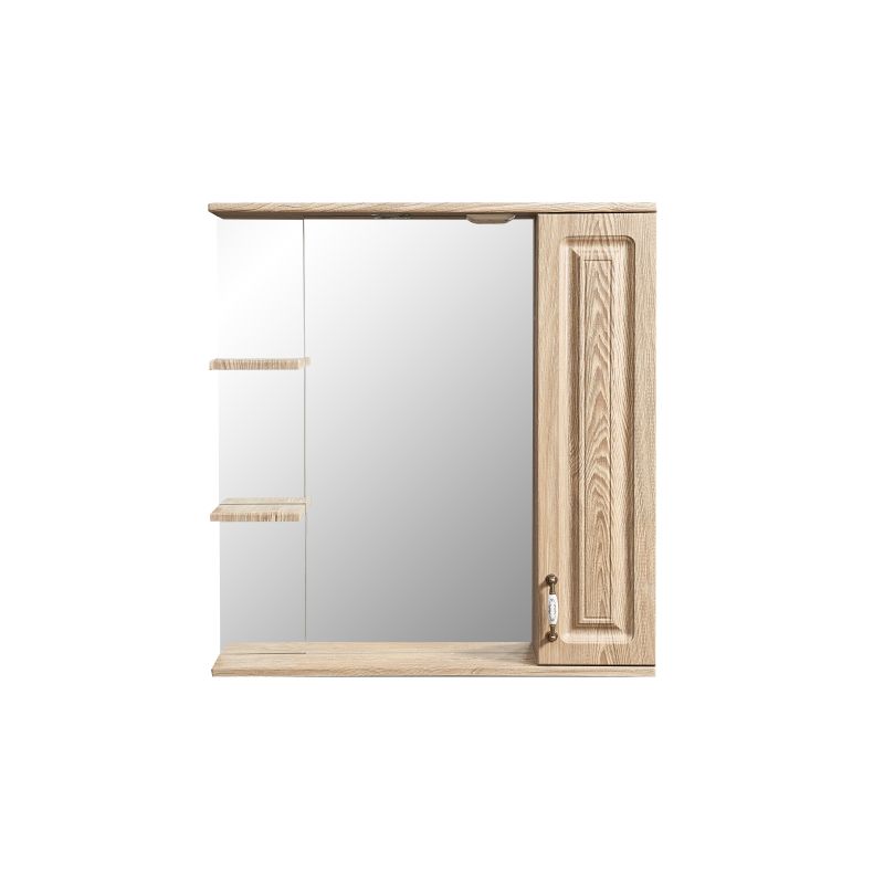 Зеркало со шкафом Stella Polar Кармела 75/C SP-00000182, подвесной, правый, карпатская ель