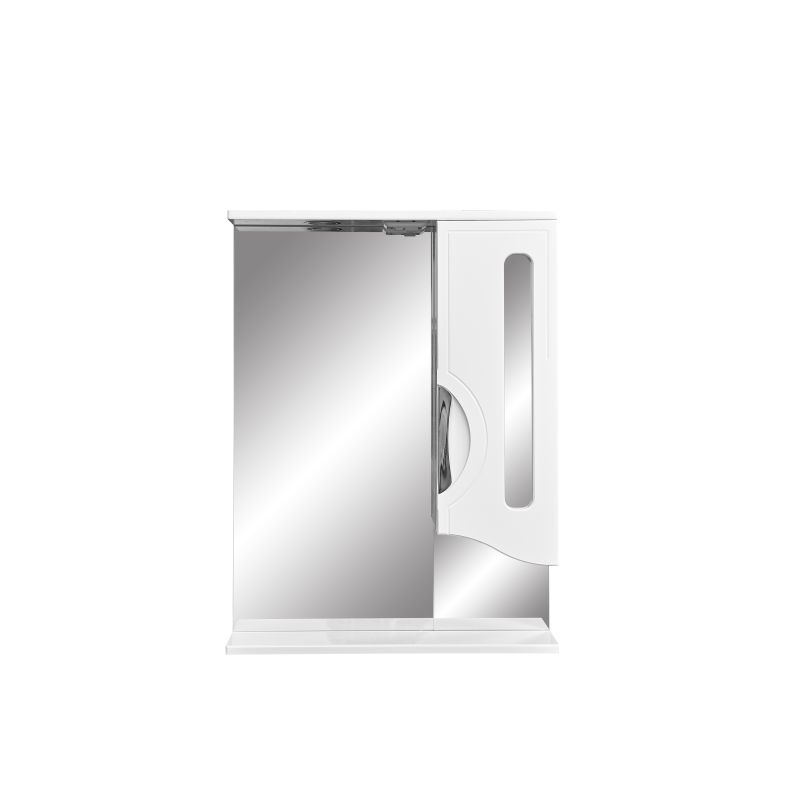 Зеркало со шкафом Stella Polar Сильва 60/C SP-00000208 60 см с подсветкой, белый
