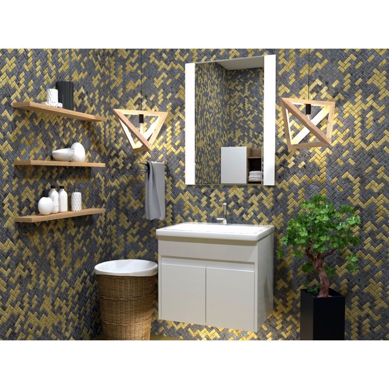 Зеркало Stella Polar Фаворита 60 SP-00000165 60 см, белое