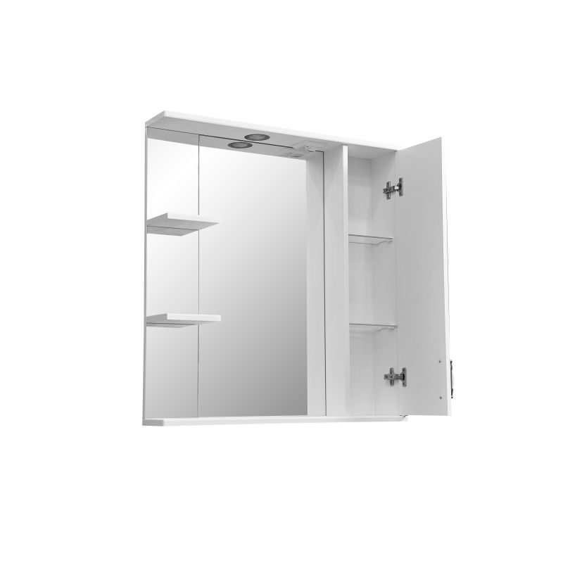 Зеркало со шкафом Stella Polar Кармела 75/C SP-00000185 75 см, ольха белая