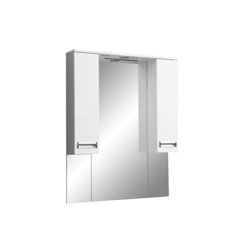 Зеркало со шкафом Stella Polar Фиора 80/C SP-00000210 80 см с подсветкой, белый
