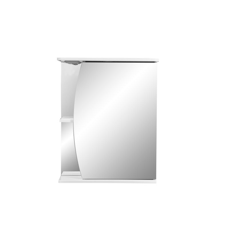 Зеркало со шкафом Stella Polar Волна Лана 55 SP-00000044 с подсветкой Белый