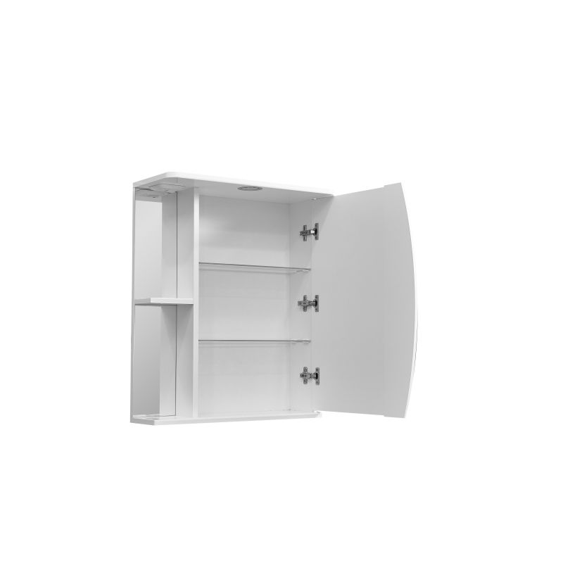 Зеркало со шкафом Stella Polar Волна Лана 60 SP-00000049 с подсветкой Белый