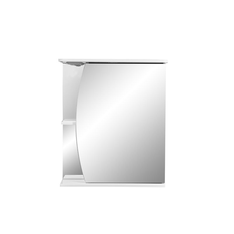 Зеркало со шкафом Stella Polar Волна Лана 60 SP-00000049 с подсветкой Белый