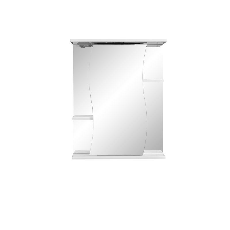 Зеркало со шкафом Stella Polar Волна Лолита 55/C SP-00000042 55 см, правый, белый