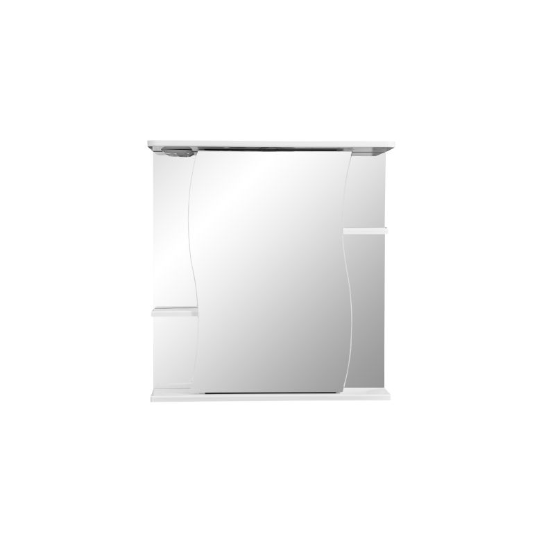 Зеркало со шкафом Stella Polar Волна Лолита 65/C SP-00000054 65 см, правый, белый